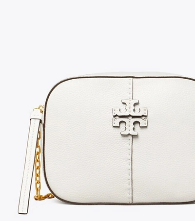 Shop Tory Burch Mcgraw Camera Bag In Gardenia