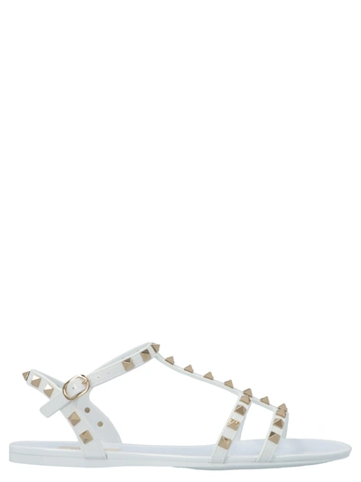 Shop Valentino Rockstud Shoes In White