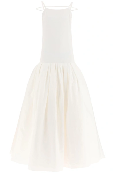 Shop Jacquemus La Robe Amour Wedding Dress In Ecru (white)