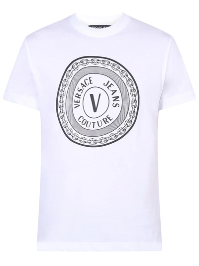 Shop Versace Jeans Couture Printed T-shirt In White