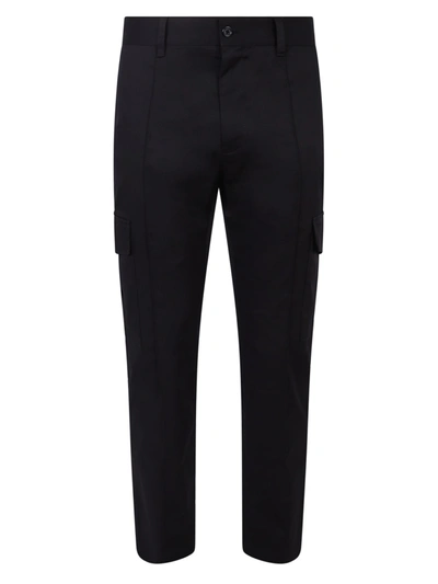 Shop Dolce & Gabbana Cargo Trousers In Black