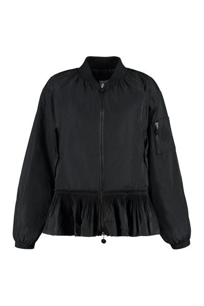 Shop Moncler Mirac Padded Bomber Jacket In Black