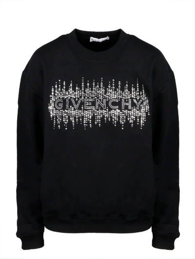 Shop Givenchy Strass Logo Sweatshirt