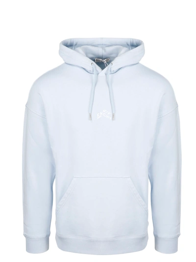 Shop Givenchy Refracted Logo Hoodie In Blue