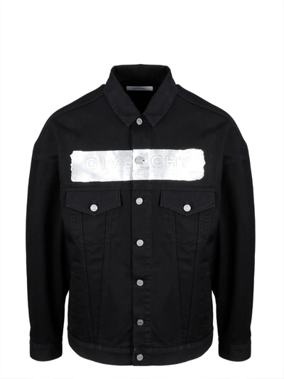 Shop Givenchy Denim Jacket In Black