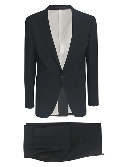 Shop Dsquared2 Regular Fit Plain Suit In Black