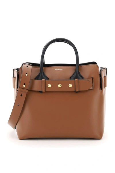 Shop Burberry The Belt Small Bag In Malt Brown (brown)
