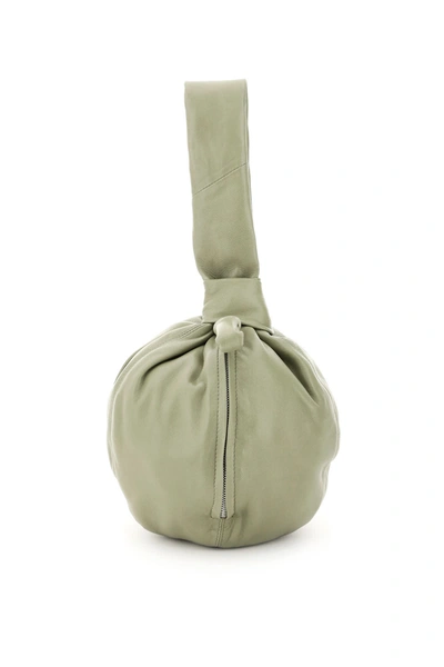 Shop Lemaire Leather Purse Bag In Sage (green)