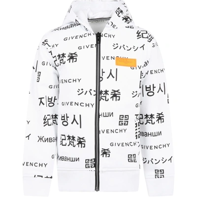 Shop Givenchy White Sweatshirt For Boy With Logo