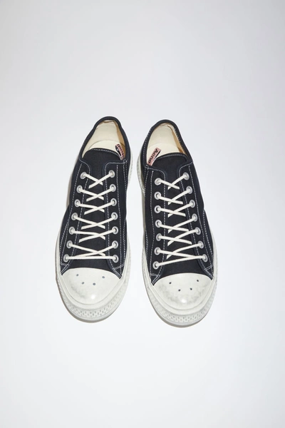 Shop Acne Studios Ballow Tumbled W Black/off White Low Top Sneakers In Black,off White