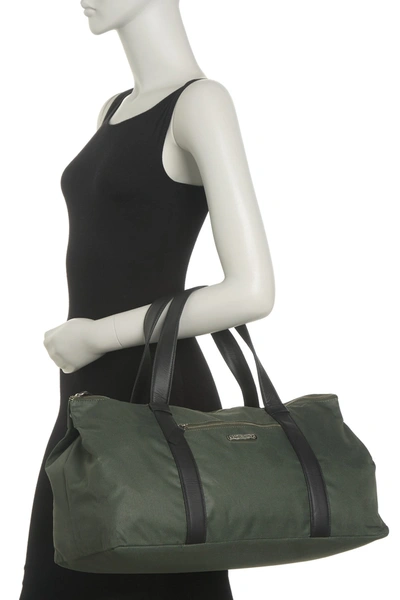 Shop Bolangaro Trevor Nylon Holdall Weekend Bag In Olive