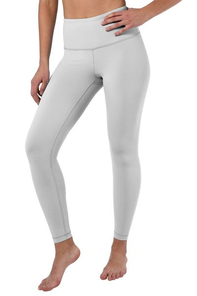 Shop 90 Degree By Reflex Interlink High Waist Ankle Leggings In Silver Lily