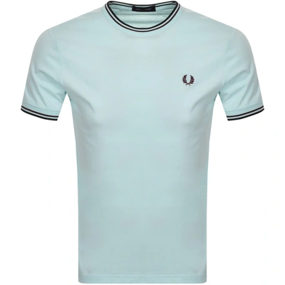 Shop Fred Perry Twin Tipped T Shirt Blue