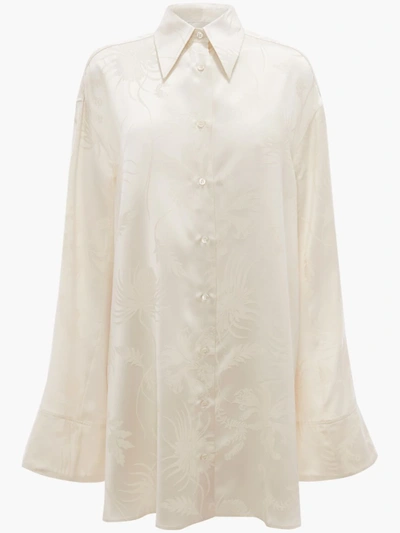 Shop Jw Anderson Relaxed Shirt Tunic In White