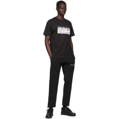 Shop Saintwoods Black Skyline T-shirt