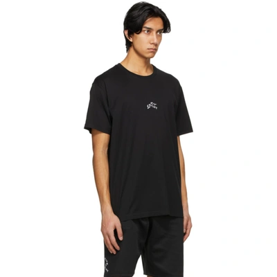 Shop Givenchy Black Embroidered Refracted T-shirt In 001 Black