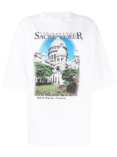 Shop Balenciaga Photograph-print Short-sleeve T-shirt In White