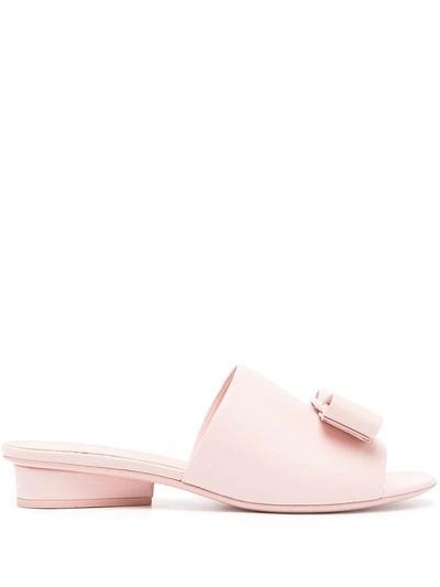 Ferragamo Viva Slip-on Sandals In Pink