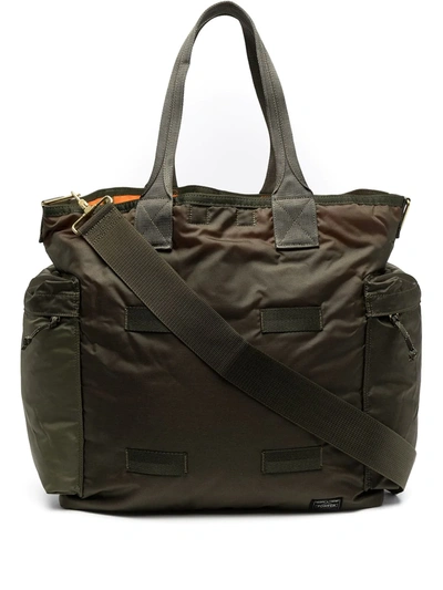 Shop Porter-yoshida & Co Force 2 Way Tote Bag In Green