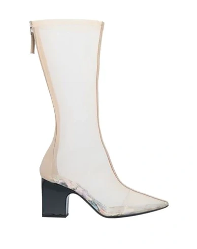 Shop Giorgio Armani Ankle Boots In Pale Pink