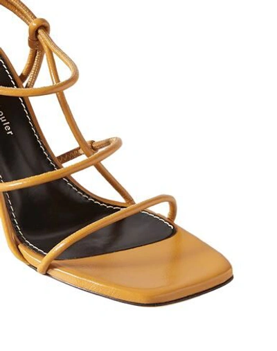 Shop Proenza Schouler Woman Sandals Camel Size 7 Soft Leather In Beige