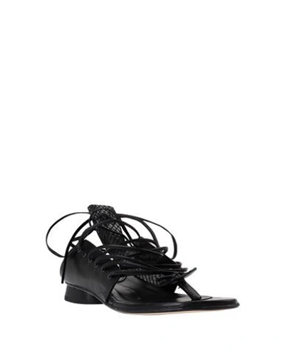 Ixos Toe Strap Sandals In Black