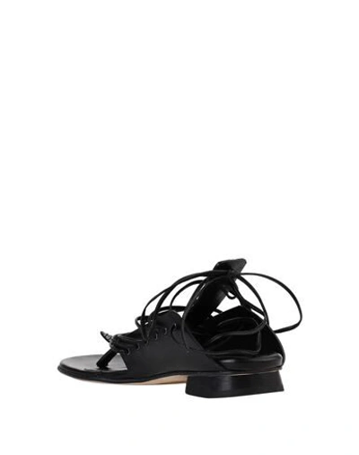 Ixos Toe Strap Sandals In Black