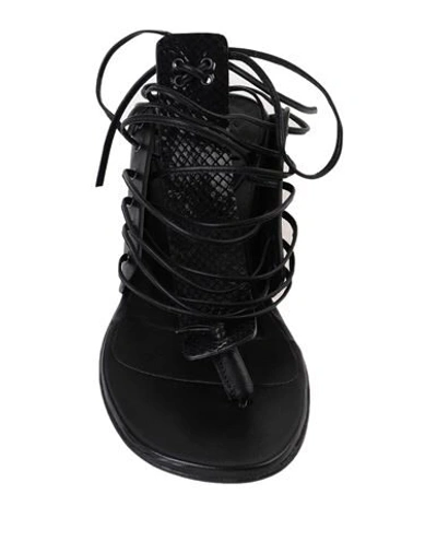 Ixos Toe Strap Sandals In Black