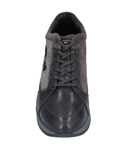 Shop Alberto Guardiani Sneakers In Dove Grey