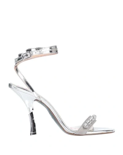 Shop Patrizia Pepe Sandals In Silver