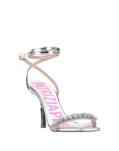 Shop Patrizia Pepe Sandals In Silver