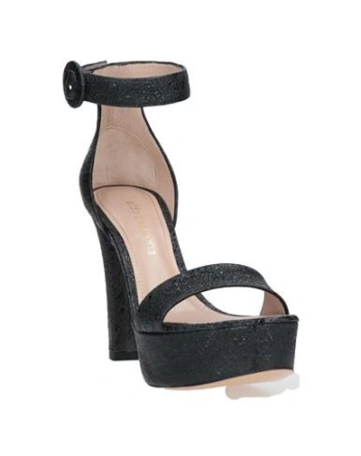 Shop Aldo Castagna Woman Sandals Black Size 10 Soft Leather