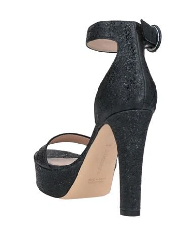 Shop Aldo Castagna Woman Sandals Black Size 10 Soft Leather