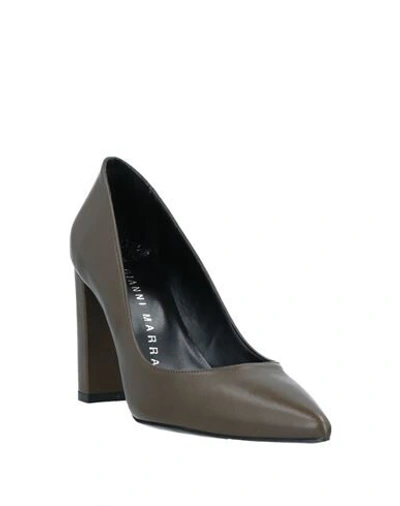Shop Gianni Marra Pumps In Military Green