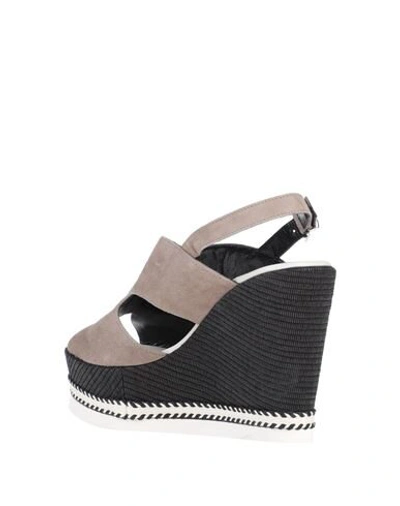 Shop Gianmarco Sorelli Sandals In Grey
