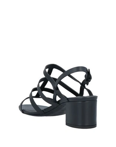 Shop Del Carlo Sandals In Black
