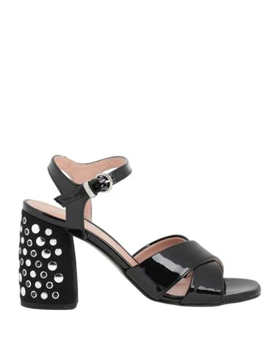 Shop Pollini Woman Sandals Black Size 5 Soft Leather
