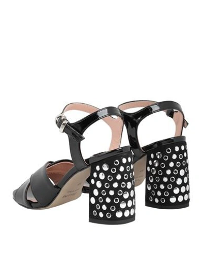 Shop Pollini Woman Sandals Black Size 5 Soft Leather