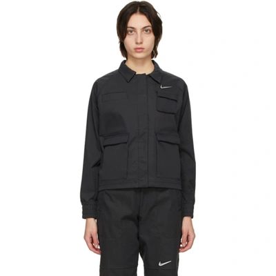Sportswear Swoosh Women's Woven Jacket In Black/black