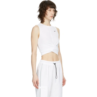 Nike White Dry-fit Twist Cropped Sport | ModeSens
