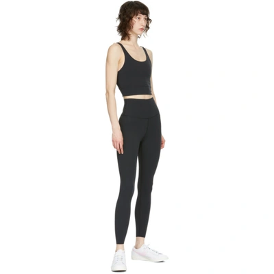 Shop Nike Black Yoga Luxe Infinalon 7/8 Leggings In 010 Black/d