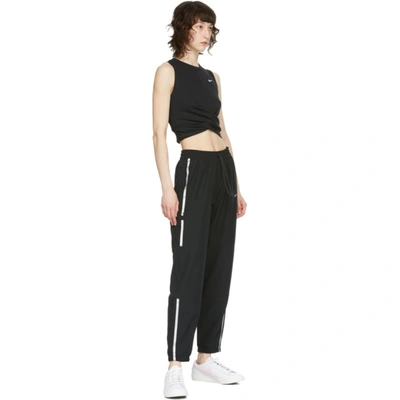 Shop Nike Black Flex Pro Woven Lounge Pants In 010 Black/m