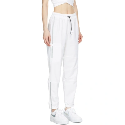 Shop Nike White Flex Pro Woven Lounge Pants In 100 White/m