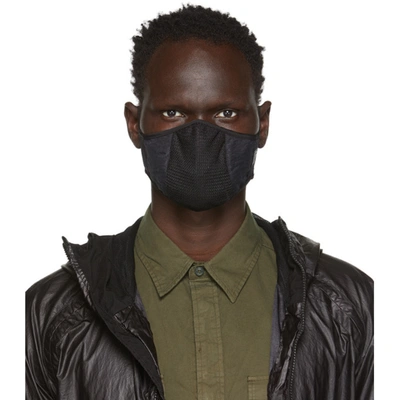 Shop C.p. Company Black Plain Face Mask In Black 999