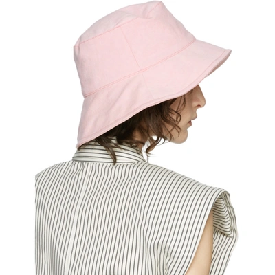 Shop Isabel Marant Pink Loiena Bucket Hat In 40lk Ltpink