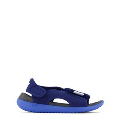 Nike Sunray Adjust 5 V2 Little/big Kids' Sandals In Blue Void,signal  Blue,black,pure Platinum | ModeSens