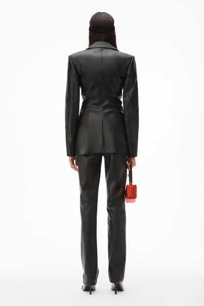 Shop Alexander Wang Cinched Waist Blazer In Black