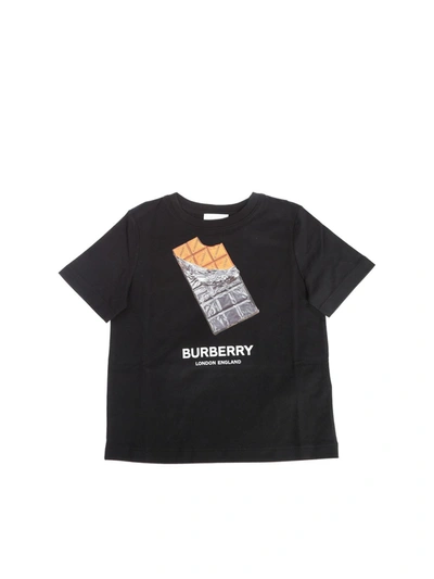 Shop Burberry Black Chocolate T-shirt