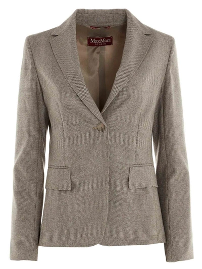 Shop Max Mara Bello Blazer In Gray In Grey