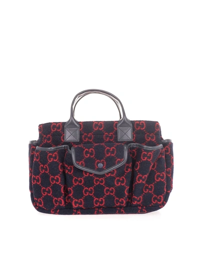 Shop Gucci Shopper With Gg Motif In Blue